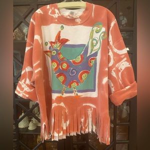 Tie-dye “Creations by Tina” Colorful Fun-loving Sweatshirt, Worn 1 time, O/S 🎀